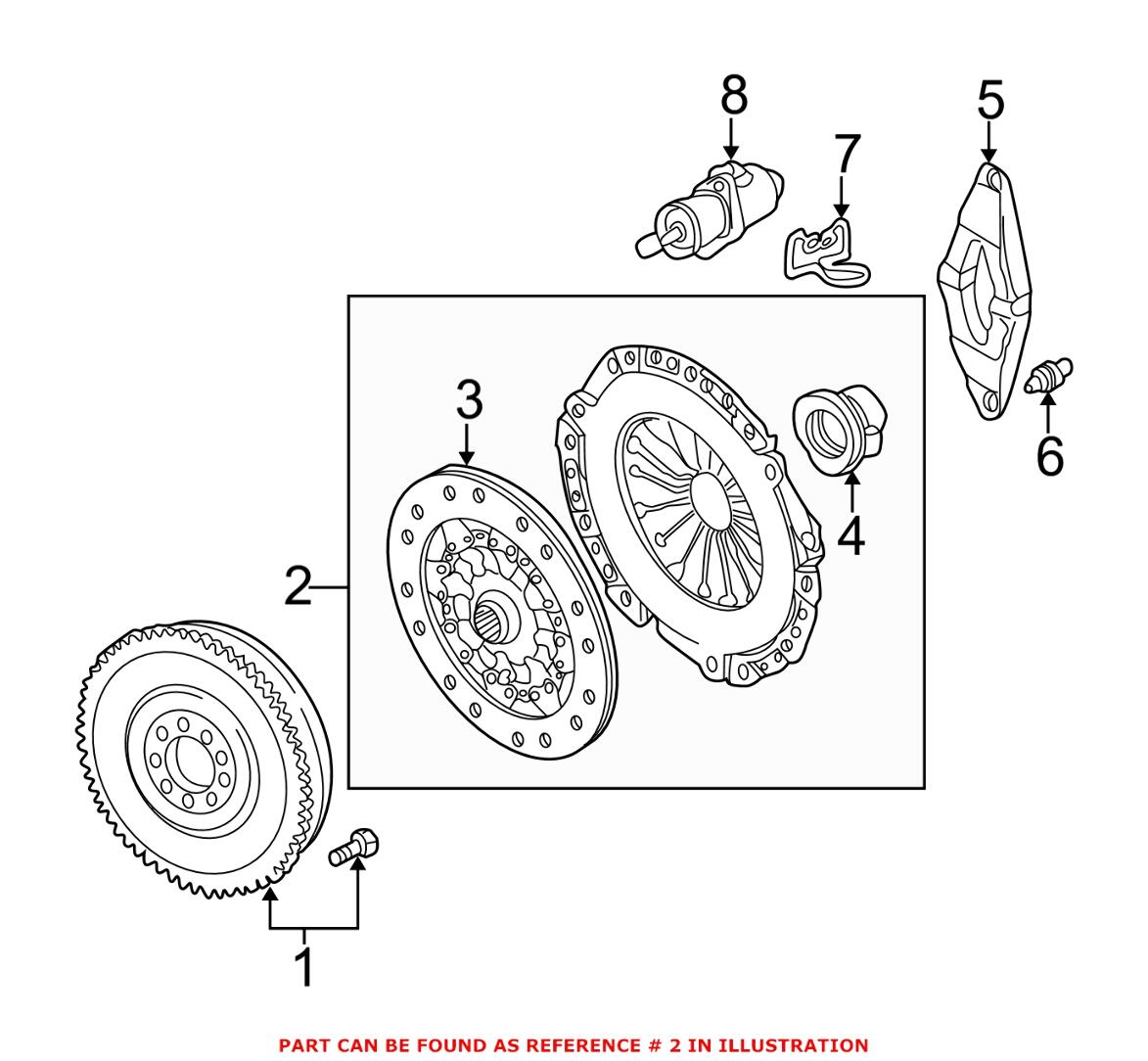 BMW Clutch Kit (3 Piece) 21207546375